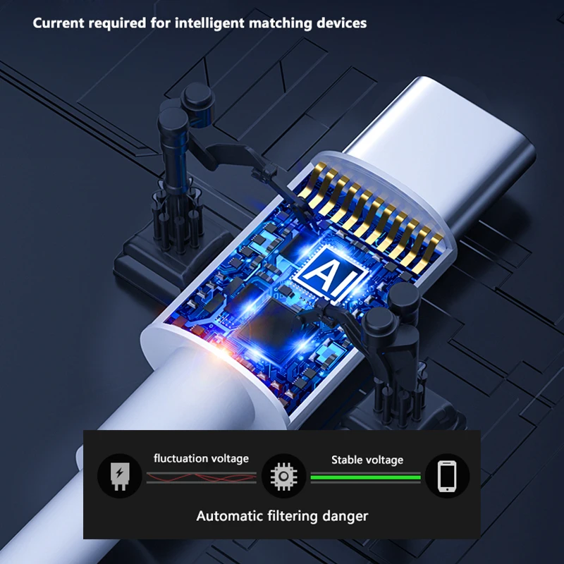 PD 100W USB C a USB tipo C Cable de datos de carga rápida para Huawei Samsung Xiaomi Macbook iPad línea de datos tipo C a tipo C