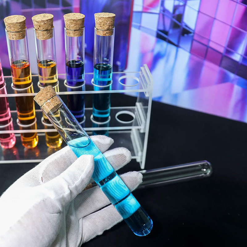 プラスチック製の実験室試験管,透明なテストチューブ,12x100mm,キャップ付き,実験用品,10個