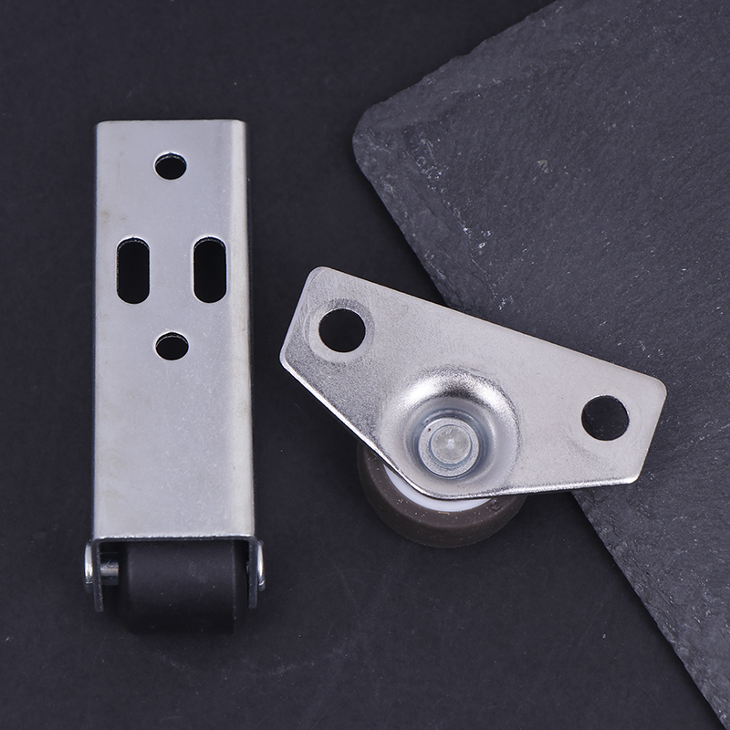 เลื่อนประตูรอกเงียบแนวตั้ง Micro เฟอร์นิเจอร์ค่าเฉลี่ยไนลอน Universal สนับสนุนประตู Droop Pulley