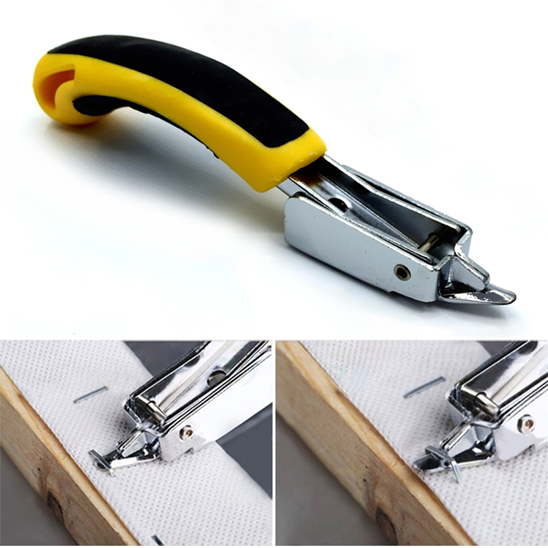 1PC Multitool paznokci zszywacz zszywacz tapicerski na drewniane drzwi tapicerka Framing zestaw z pistoletem do nitów gwoździarki narzędzie do usuwania