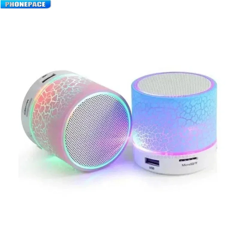 Mini przenośny głośnik Bluetooth obsługuje połączenie Bluetooth karty USB/TF Kolorowe światło LED zmieniające się Kompaktowy głośnik bezprzewodowy
