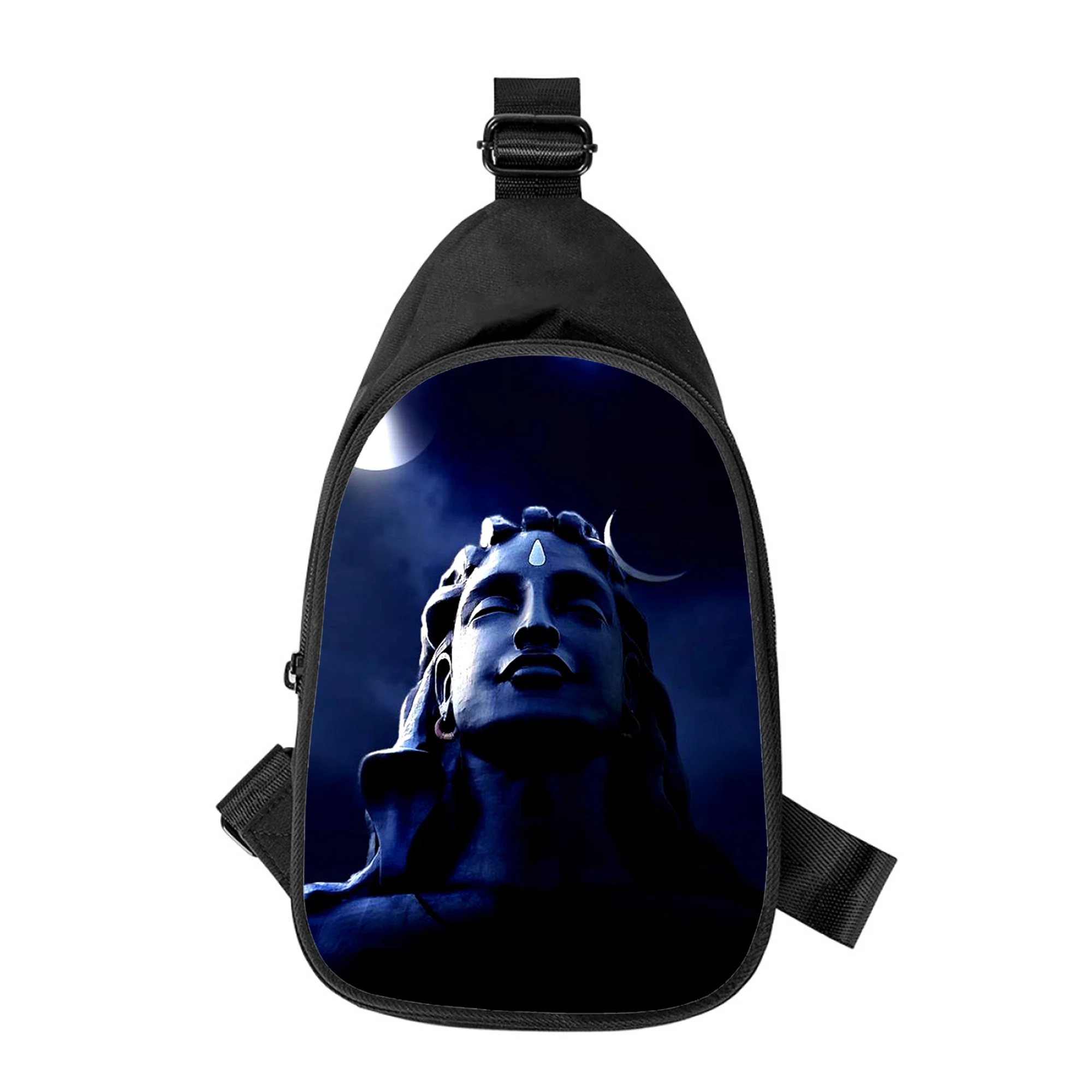 Shiva 3D-Druck neue Männer Kreuz Brusttasche diagonal Frauen Umhängetasche Ehemann Schule Hüft tasche männliche Brust packung