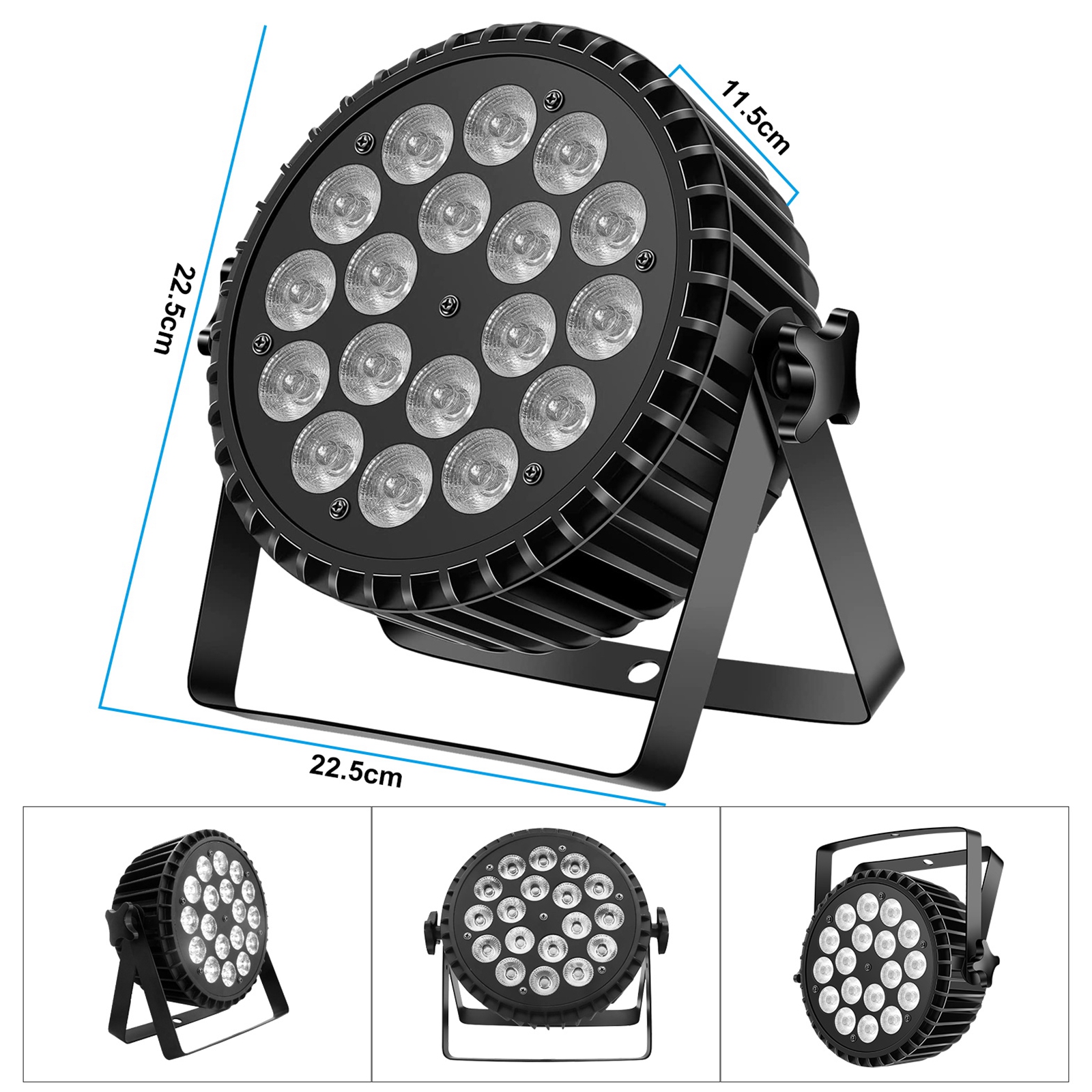Fieryzeal 200 W 2 STÜCK RGBW LED 4 In 1 Mix Effekt Par Unendliches Licht DMX Bühnenlicht Mischen und Regenbogeneffekt DJ-Licht