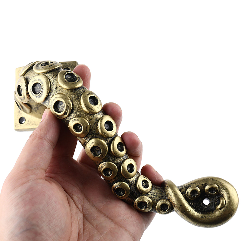 Vintage Octopus Door Knob Animal Style Outdoor Hook Furniture Drawer Bar Pulls Handle Hardware Ancient Cabinet Shake Handshandle