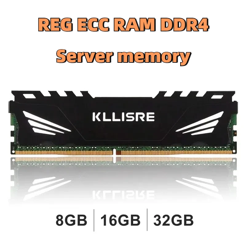 Memória ECC DDR4 usada 8GB 16GB 32GB Memória de servidor 2133 2400 2666MHz REG ECC Ram