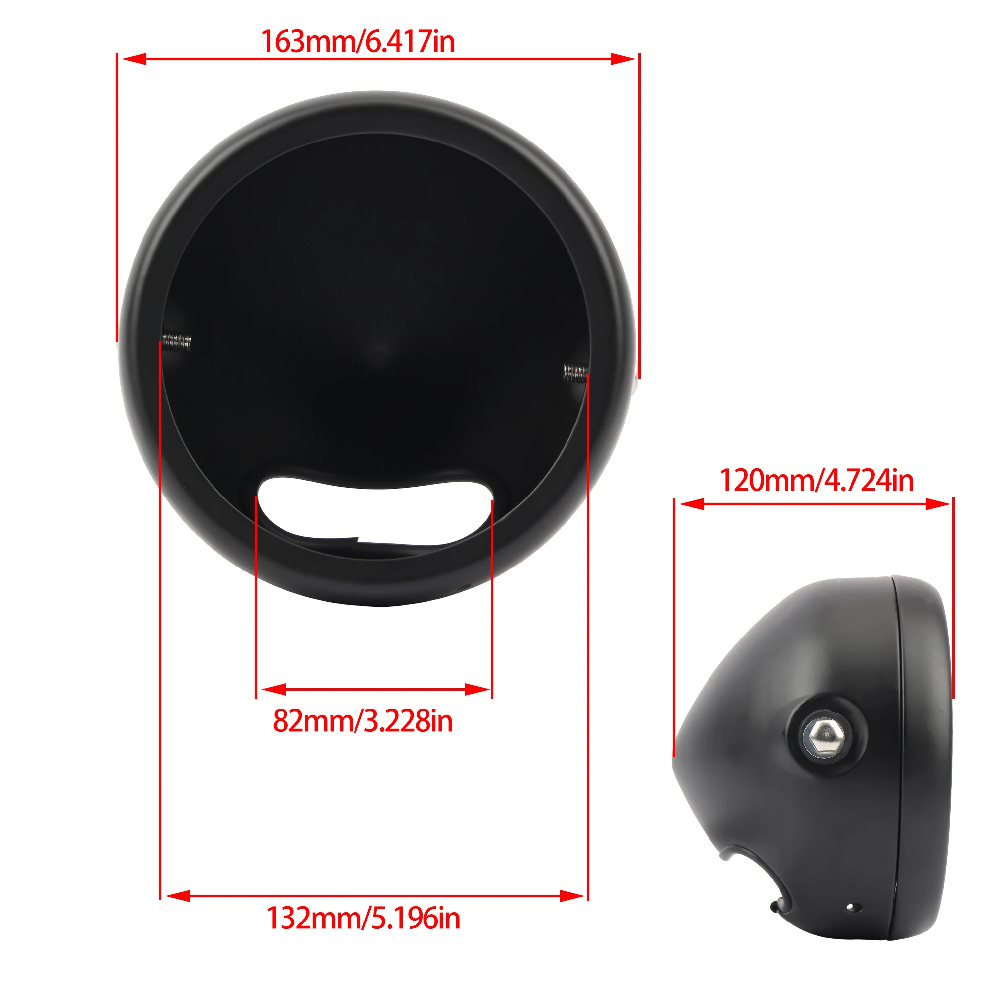5.75 inch 7 inch LED Koplamp Emmer voor Harley Koplamp Retro Cafe Racer Koplamp Behuizing Cover Beugel Universele Accessoires