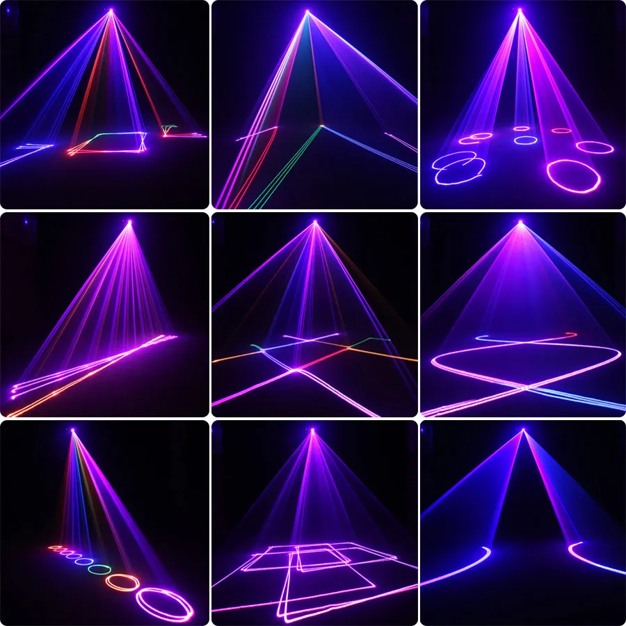 DM500 アニメーション RGB レーザービームラインステージディスコライト DJ パーティーパターンプロジェクタースキャン DMX ダンスバークリスマスショー G21