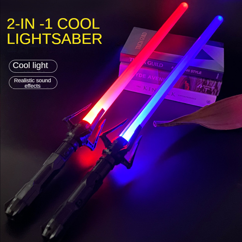 Espada laser rgb de 80cm, brinquedos, sabre de luz, 7 cores, mudança de crianças, fontes de som, força fx foco blaster, brinquedos, espada laser jedi, presente