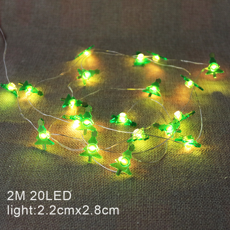 Christmas Decoration String Lights 2M 20 LED Fairy Garland Battery Powered Bedroom Living Room Garden Festive Light String