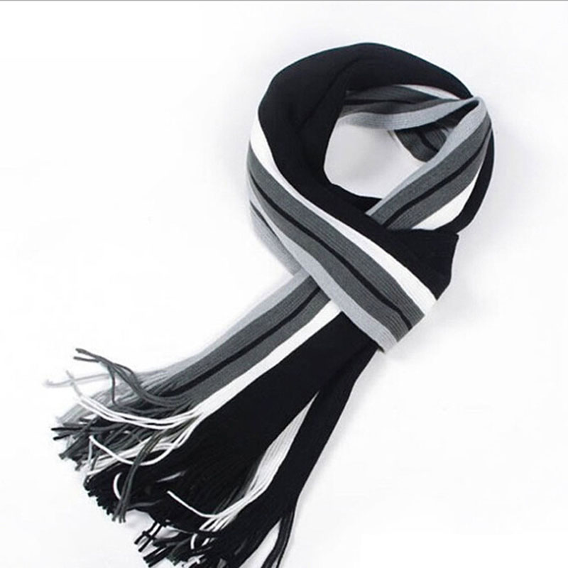 Heißer Modedesigner Herren Schal Winter Klassisch Kaschmir Warm Weich Fransen Gestreifter Schal Quaste Schal Wrap Halswärmer