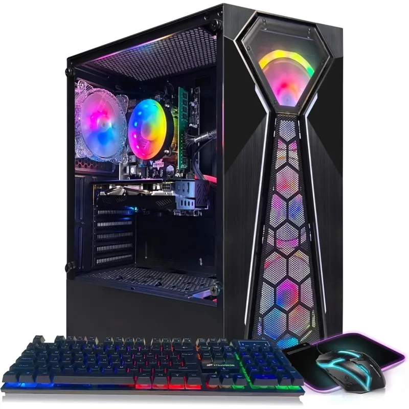 Computadora de sobremesa para PC para juegos, Radeon RX 580 16G GDDR5, Core i5-9400F hasta 4,1 GHz