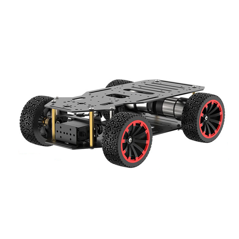 5kg Last ackerman Roboter Auto Metall Chassis Doppel Encoder Motor Vorderrad Lenkung RC Tank für Arduino für Himbeer Pi für stm32