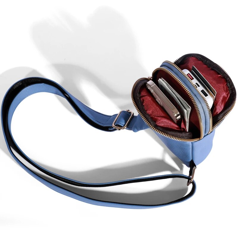 Explosivo Tendência Peito Bag Moda Casual Cross-body Bag 2023 New Wide Shoulder Strap Simples Bolsa de Ombro Mulheres