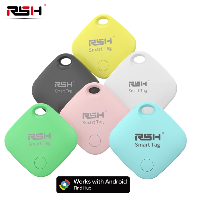 RSH GPS-Tracker, Android, Google-zertifizierter Bluetooth-Tag, funktioniert mit Google's Find Hub, App-Finder für Pixel Xiaomi Items Locator