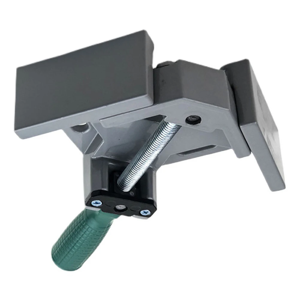 Wood Working Jigs Single Handle Right Angle Clip Clamp Aluminum Alloy Adjustable Swing Jaw for Welding Woodworking Photo Frame