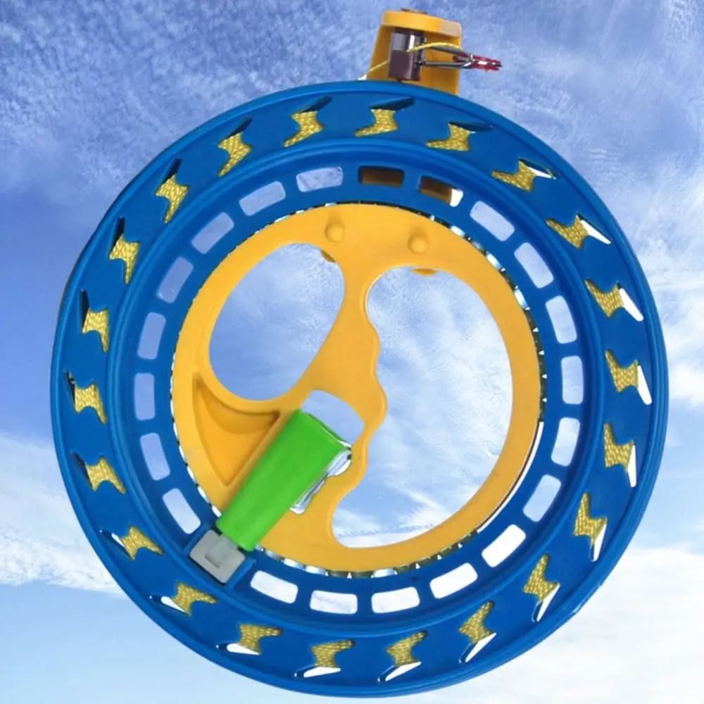PET 16/18/20cm Kite Reel Winder Fire Wheel String Spool with 1312Feet Line Come with Lock Kite Line Winder Handle Tool