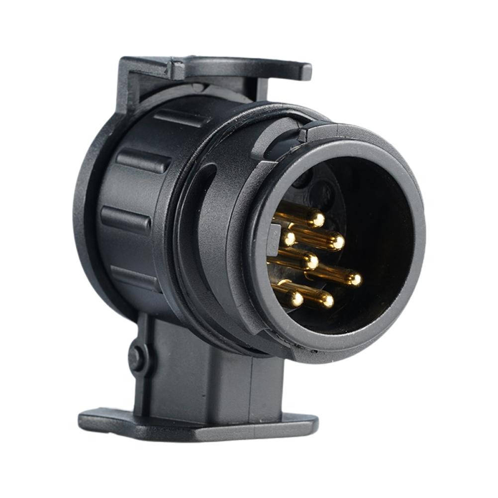 Adaptador de enchufe de 13 pines a 7 pines, Conector de remolque, enchufes de barra de remolque, convertidor de remolque estándar europeo, accesorios de remolque T1F0