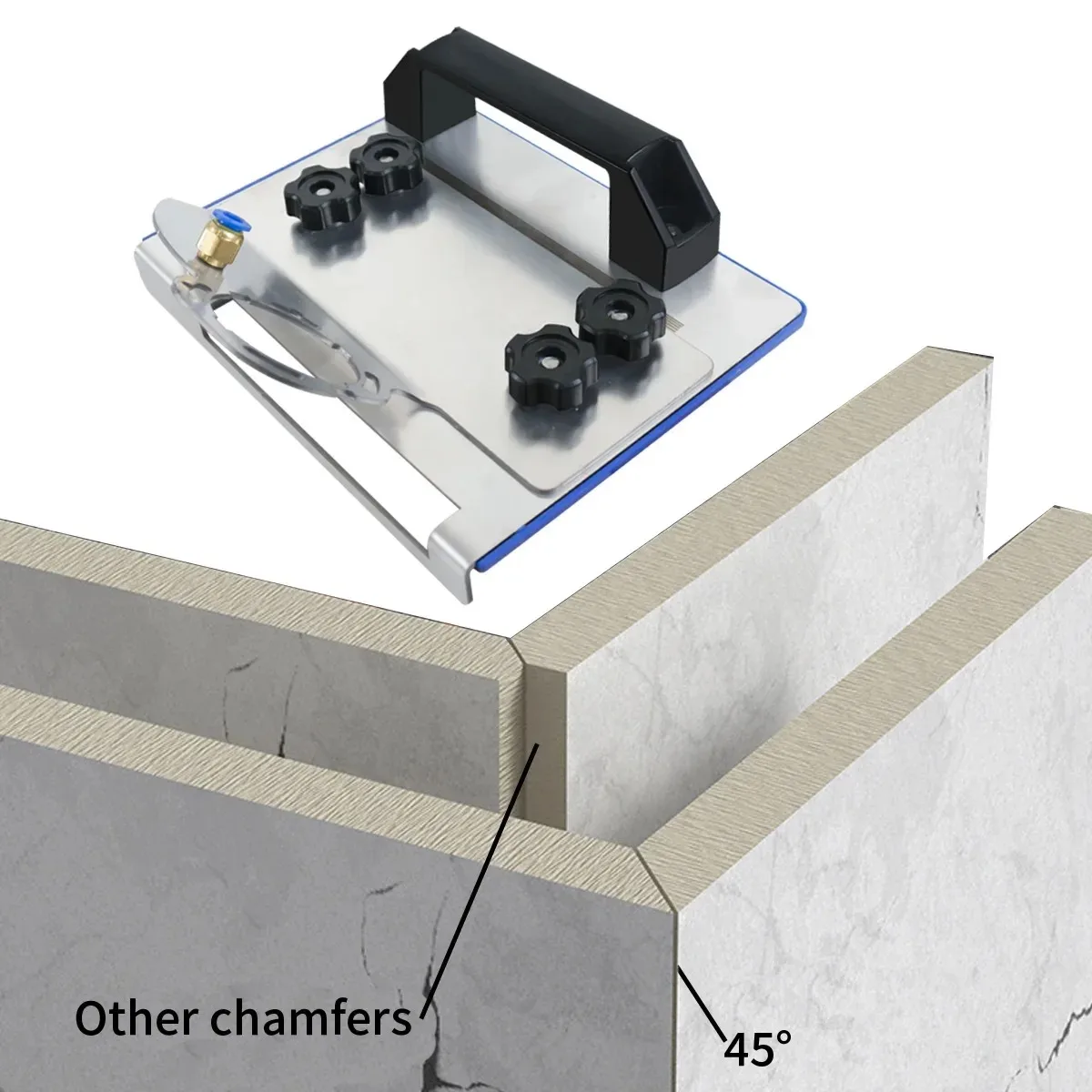 Angle Grinder Stand for Tile 45° Chamfer Cutting Angle Grinder Stand Grinder Holder Special Cutting Bracket Angle Grinding Stand