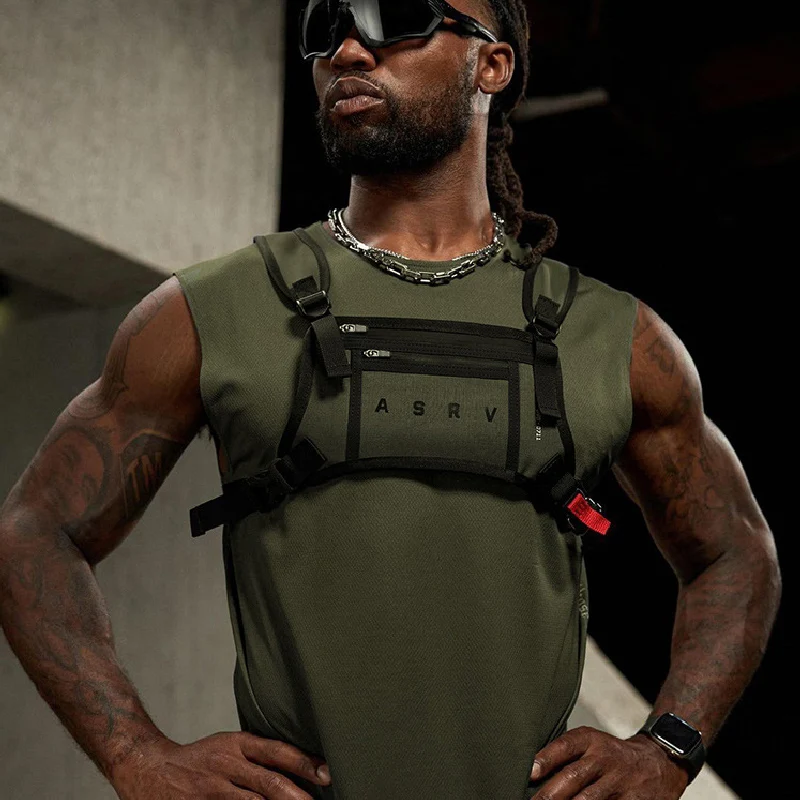 ออกแบบกันน้ําผู้ชาย RIG กระเป๋า 2024 ใหม่แฟชั่น Unisex กระเป๋า Multi-Function เสื้อกั๊กยุทธวิธีกระเป๋าเป้สะพายหลังเอวชาย