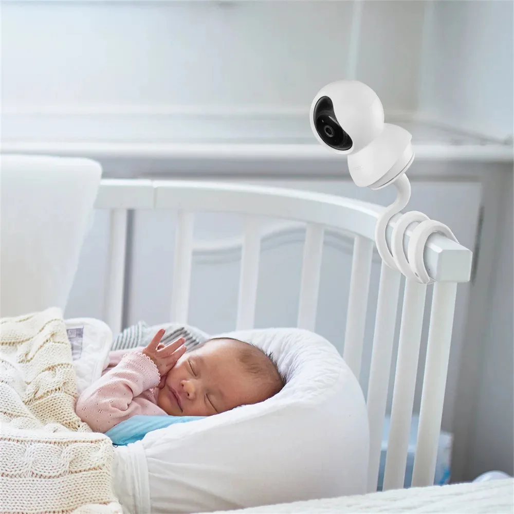 Soporte Universal para Monitor de bebé, soporte para cámara multifunción, tornillo de 1/4, manguera de Clip Flexible, montaje de cámara, brazo largo ajustable