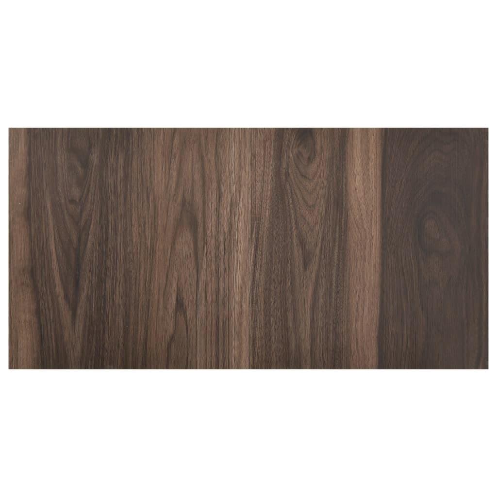 Selbstklebende PVC-Fliesen 20 Stück – 1,86 m2 Dunkelbraun für versatile Bodenbeläge