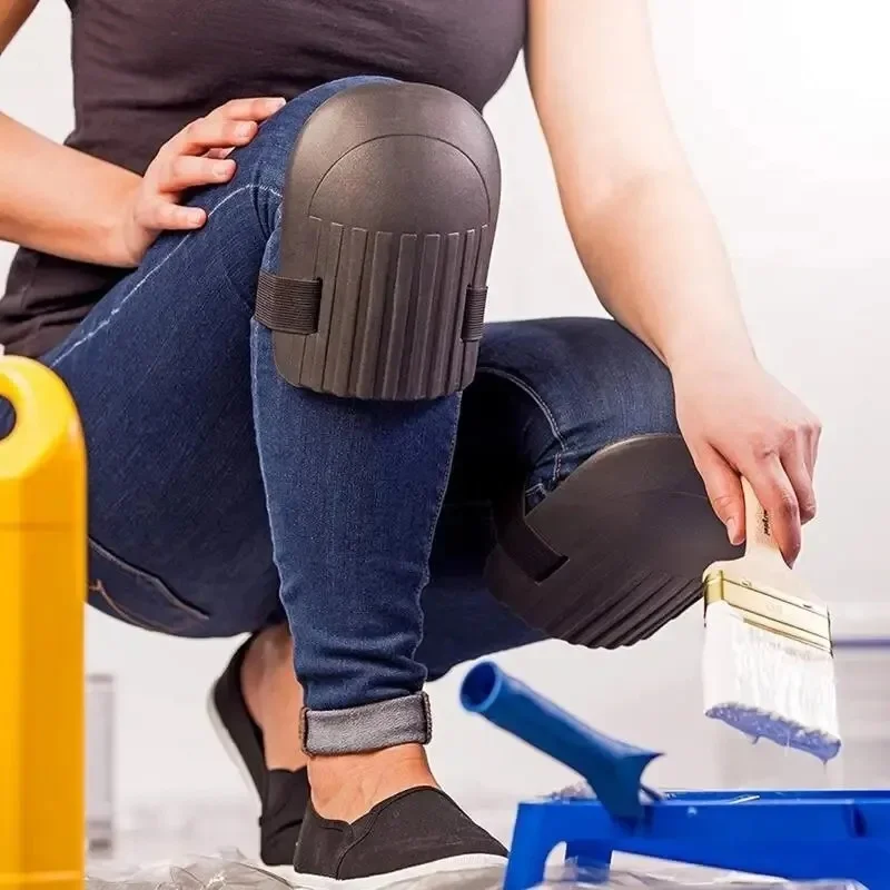 Almohadilla de protección para rodilla, azulejo, barro, trabajadores, pasta para rodilla, suelo, artefactos de ladrillo, engrosamiento de humedad, herramientas de trabajo Manual para jardín, 1 par