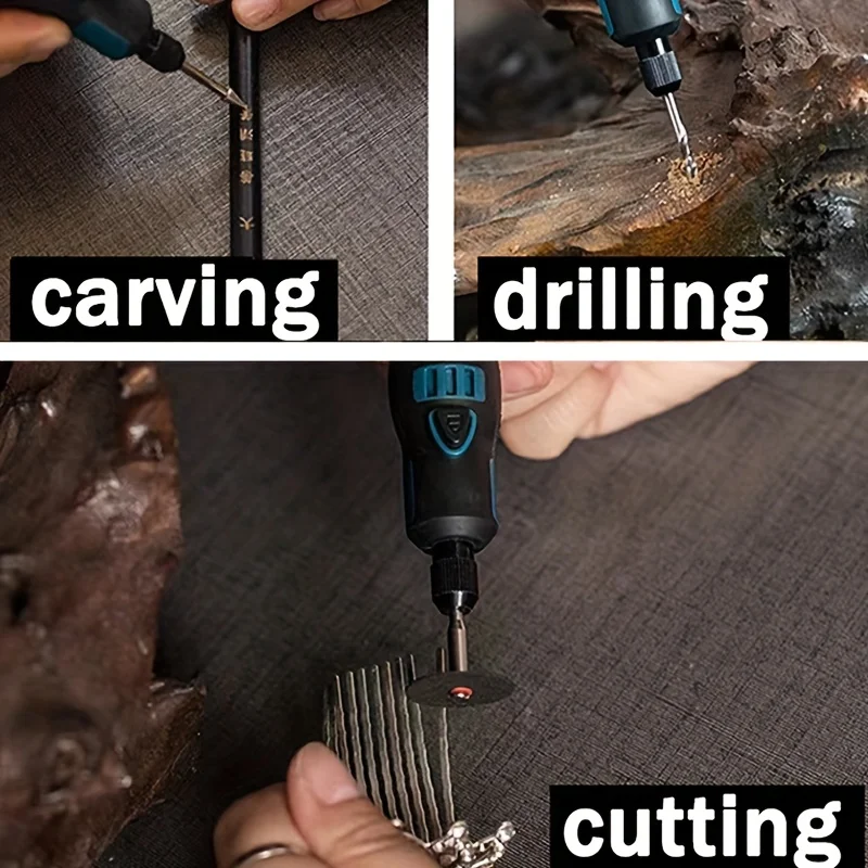 USB ไร้สายโรตารี่ชุดเครื่องมืองานไม้แกะสลักปากกา DIY สําหรับเครื่องประดับแก้วโลหะมินิไร้สายเจาะ