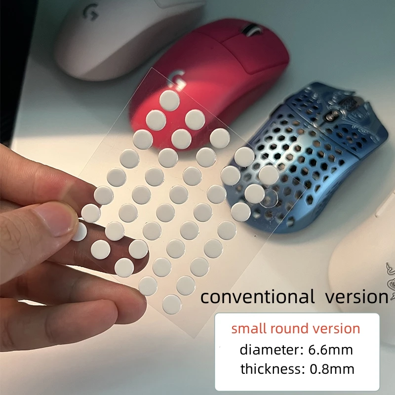 Ultraglide Small Round Dot PTFE Mouse Skates DIY Mäuse Glide Feet ICE Control Speed Version Verschleißfeste Esports Universal