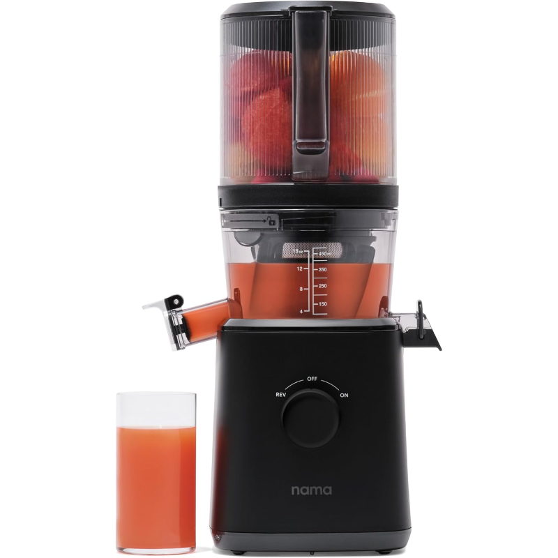 Nama J2 Cold Press Juicer  Zero Waste Masticating Juicer For More Juice, Less Pulp – Easy Cleanup & Assembly