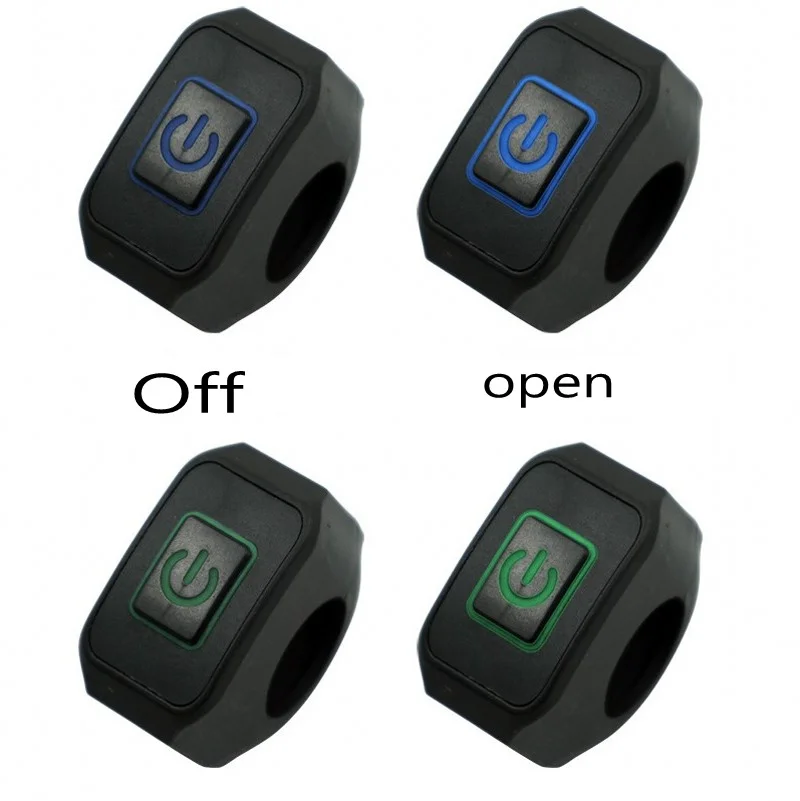 Universal Motorcycle Handlebar Switch Button 12V Button Connector Switch for Electric Star Pressure Waterproof Control Switch