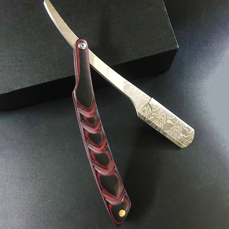 Мужская профессиональная ручная бритва с прямыми краями из нержавеющей стали, парикмахерская бритва, складная бритва для бритья, резак для бороды, подарок