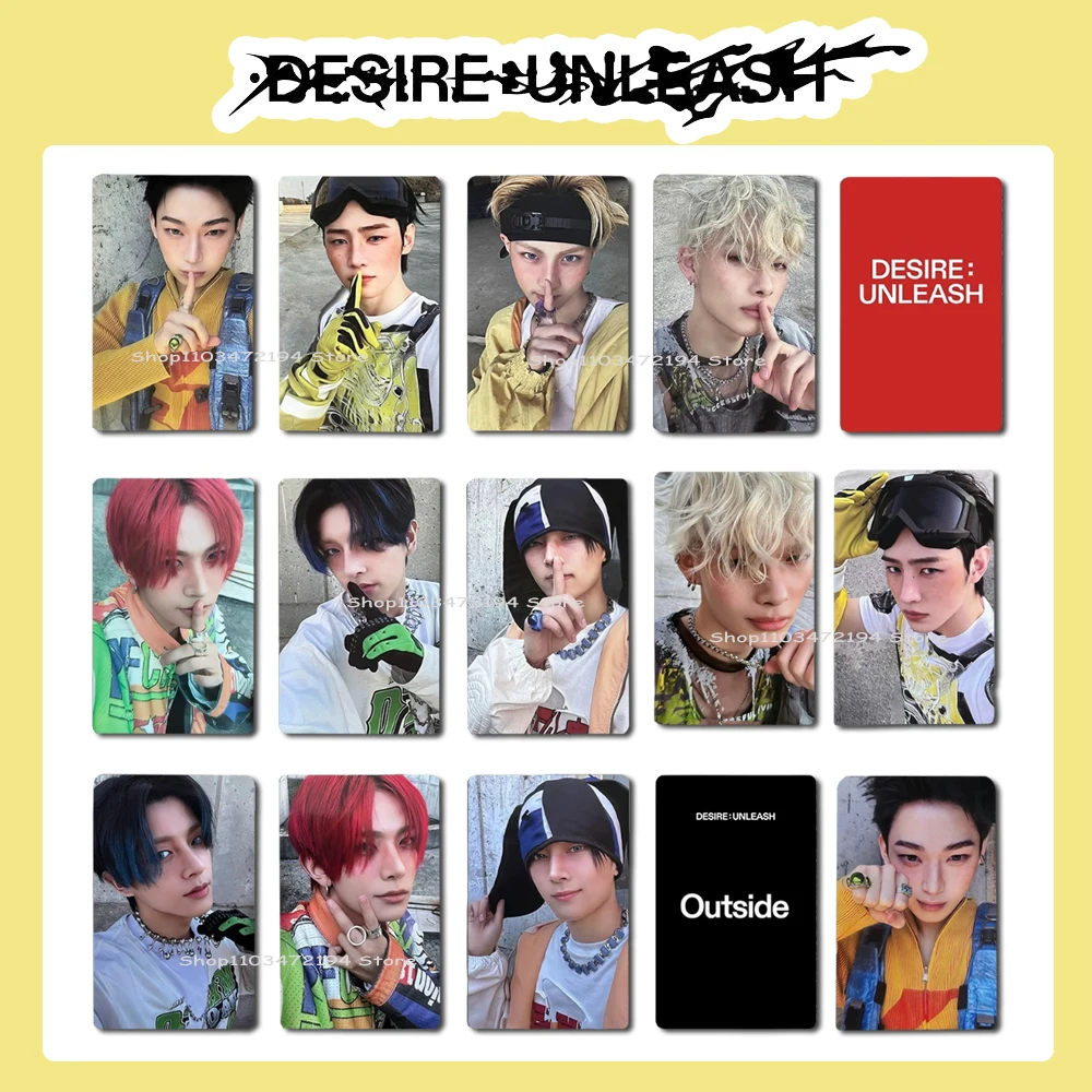Kpop Boys Idol New Desire Unleash LOOSE Outside Альбом Фотокарточки Ломо-карта Открытки Коллекция фанатов Сувенирный товар