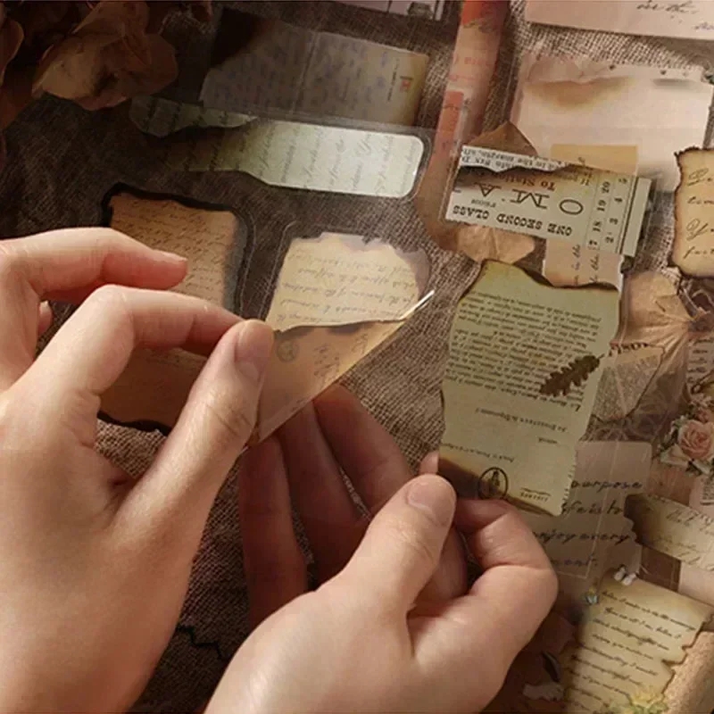 JIANQI 20 個ペットダイカットステッカーブック植物花ラベル装飾手作りスクラップブッキング素材日記アルバムクラフト用品