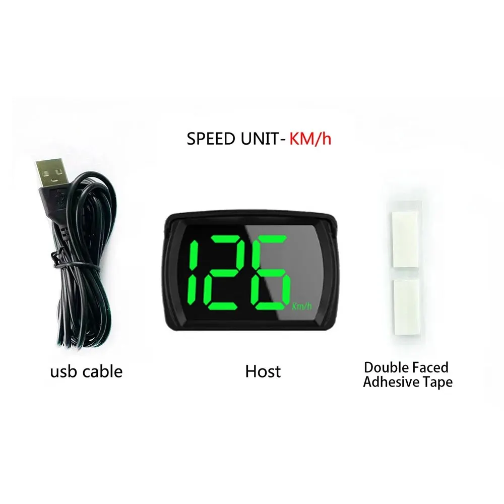 Y03 Car Universal HUD Head Up Display Digital Speedometer Projector Km/h Big Font Speed Meter Displayer Auto Electronic Part