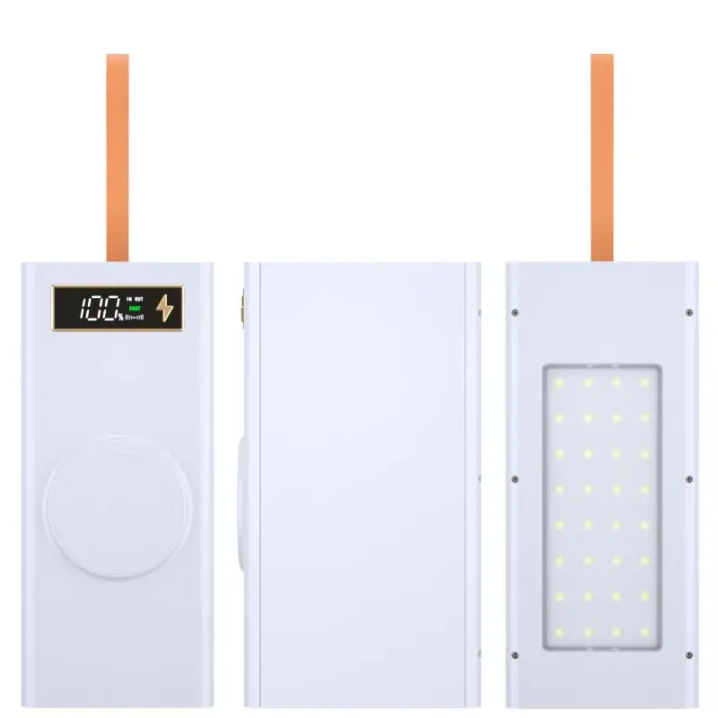 40 Cell Power Bank Case Kit Fast Charging 18650 Battery Box Camping Light Without Battery