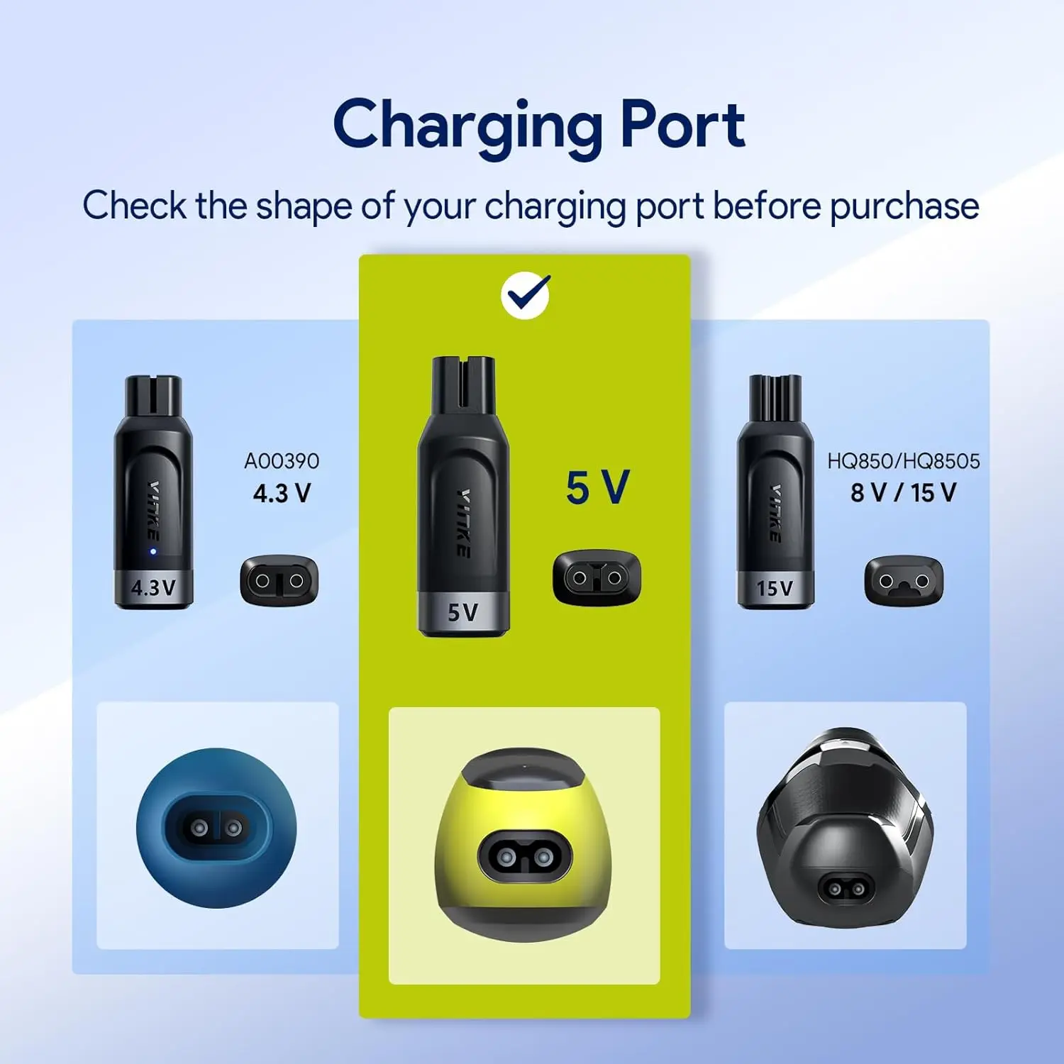 Зарядное устройство Yinke 5 в Type-C для бритья Philips