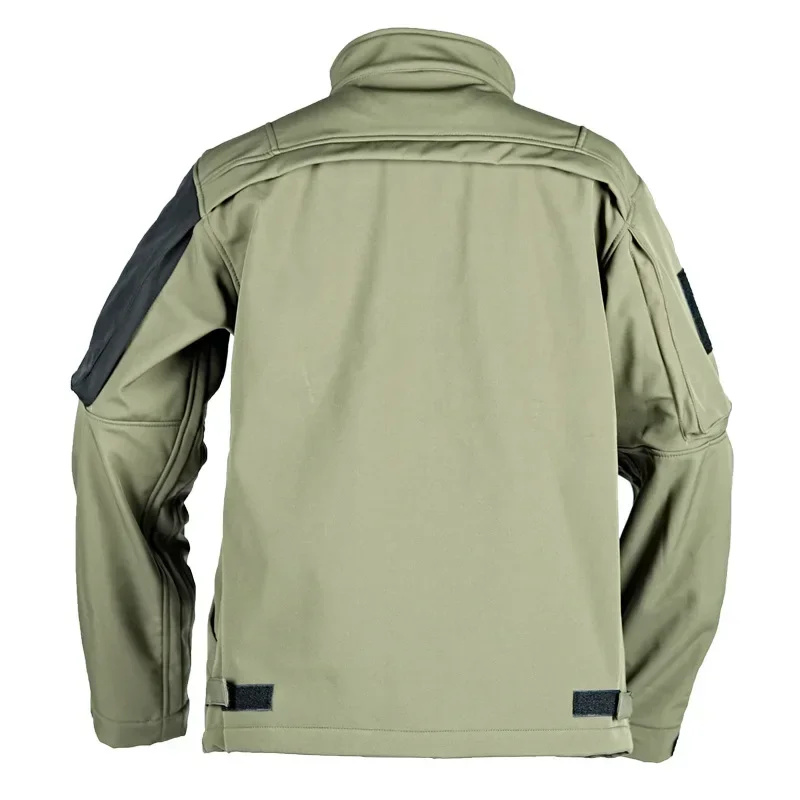 Chaqueta táctica Shark de concha suave para hombre, forro polar, impermeable, cálida, abrigo de combate al aire libre con múltiples bolsillos, cortavientos