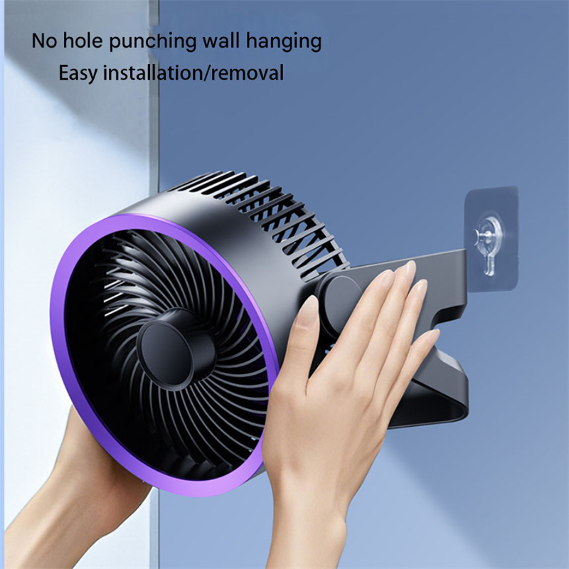 Ventilatore elettrico multifunzionale Circolatore Ventilatore silenzioso portatile senza fili per la casa Ventilatore da soffitto da parete da tavolo Dispositivo di raffreddamento dell'aria