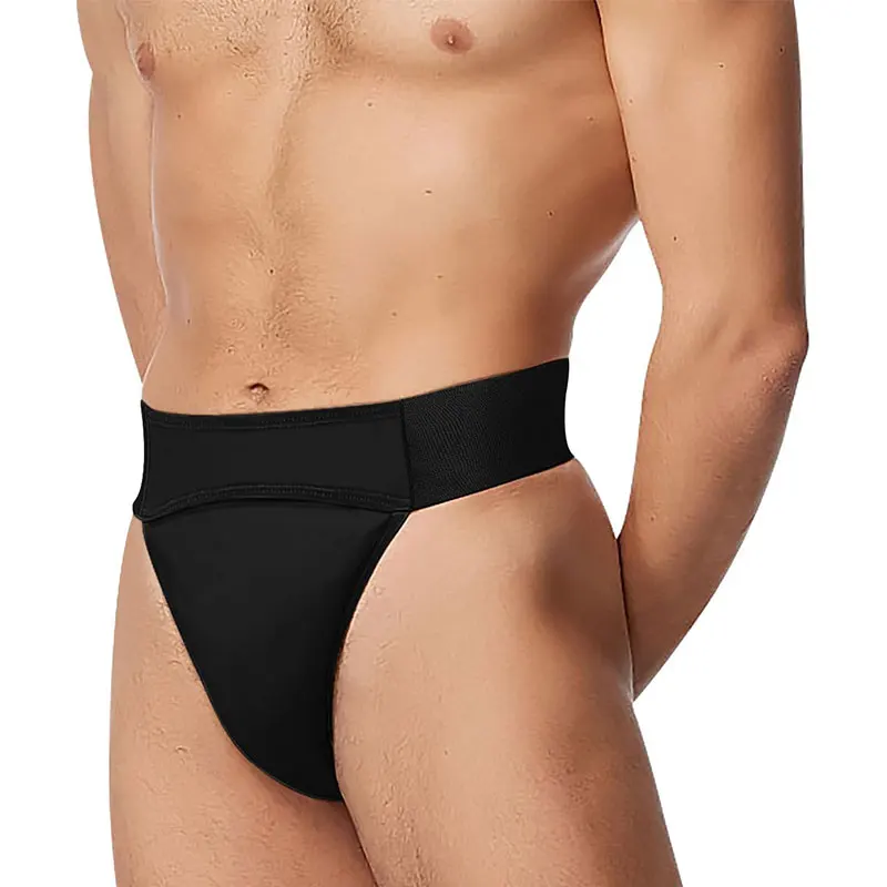 Herren-Tanz-Tanga mit perfekter Unterstützung für Männer, Gymnastik, breitem elastischem Bund und doppellagigem Futter, Ballettunterwäsche