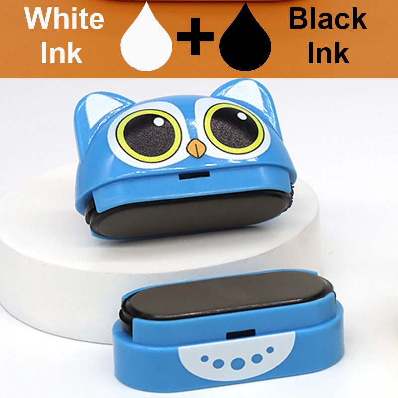 Children Name Stamp Custom Double -layer black and white ink Student's Seal Kindergarten Clothes Personalize Kids Name Stickers