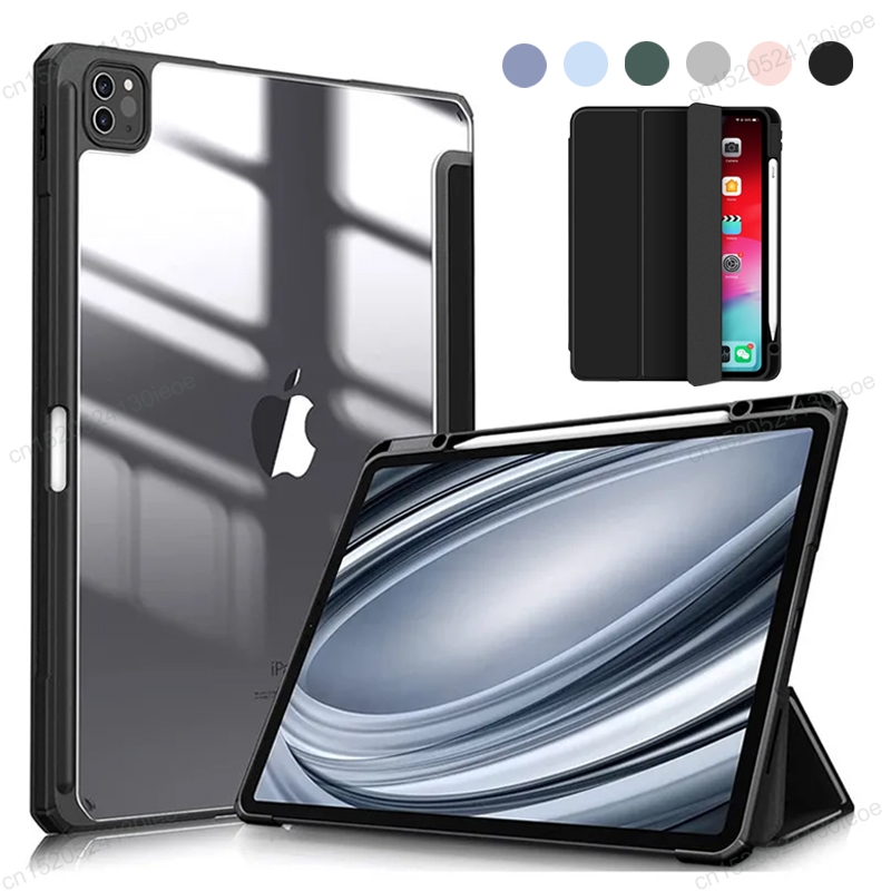 Étui Tabet pour iPad Pro 11 12.9, 2022, 2021, 2020, Air 4, 5, 10.9, 10, 10e génération, Mini 6, porte-crayons