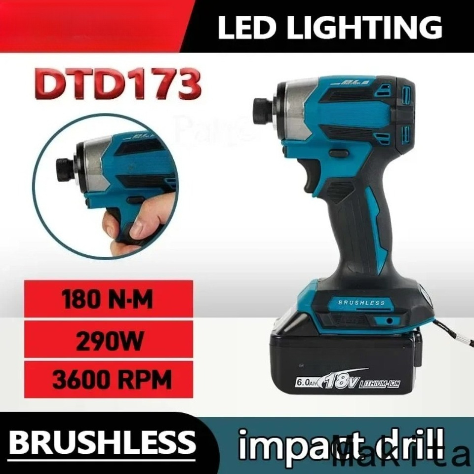 DTD173 18V ブラシレス電動インパクト多機能電動ドリル 18V バッテリードライバー電動工具