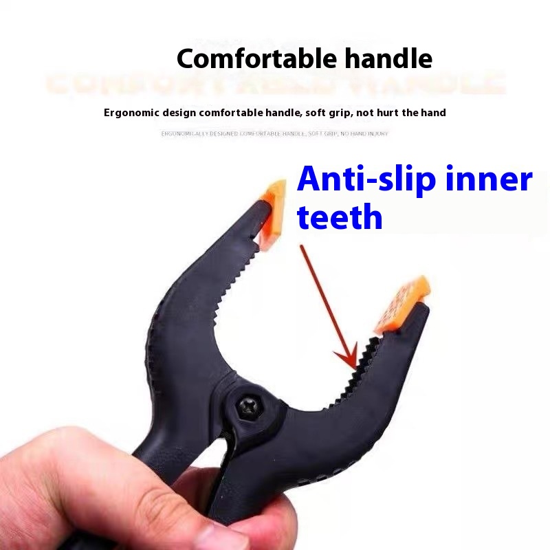 6 sztuk 3-calowych zacisków sprężynowych Wytrzymały plastik do tła Muślin Płótno Papier Chromakey Klips do ekranu Studio fotograficzne Narzędzie stolarskie