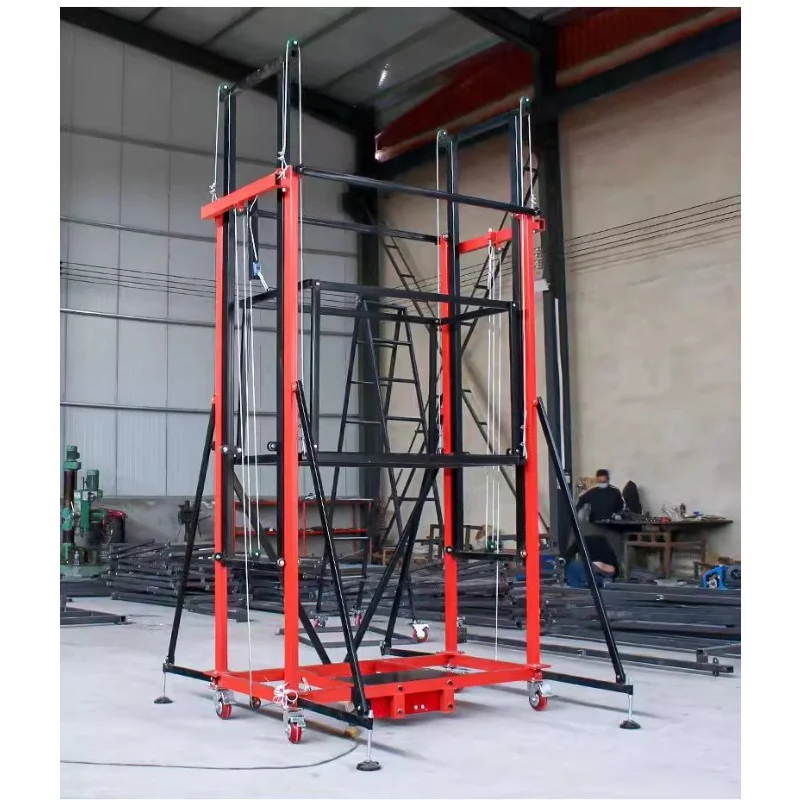 2M 4M 5M 10M Electric Scaffolding Customizable Foldable Lifting Platform For Warehouse Home Renovation Construction