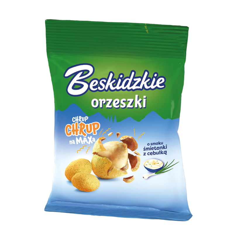 Beskidzkie Orzeszki o smaku śmietanki z cebulką 70 g