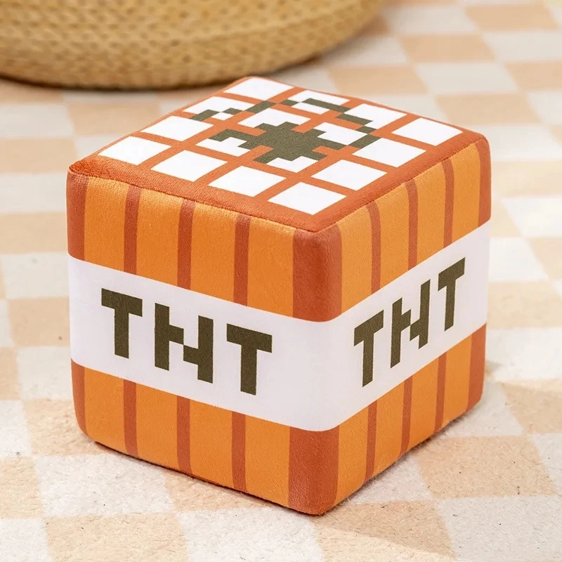 Nowa pluszowa poduszka TNT Cube Bomb Toy Breloczek do kluczy Miękkie pluszowe zabawki Xmas Prezenty urodzinowe dla dzieci