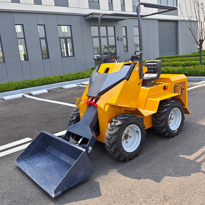 Mini minipala compatta EURO 5 EPA personalizzata Produttore cinese Piccolo mini minipala minipala da 500 kg Mini pala gommata da 1 tonnellata