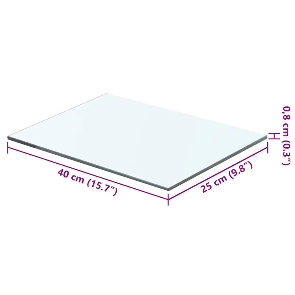 Transparante glazen planken 40x25cm Set van 2 Veelzijdige oplossingen voor thuisopslag Display Rack Decor