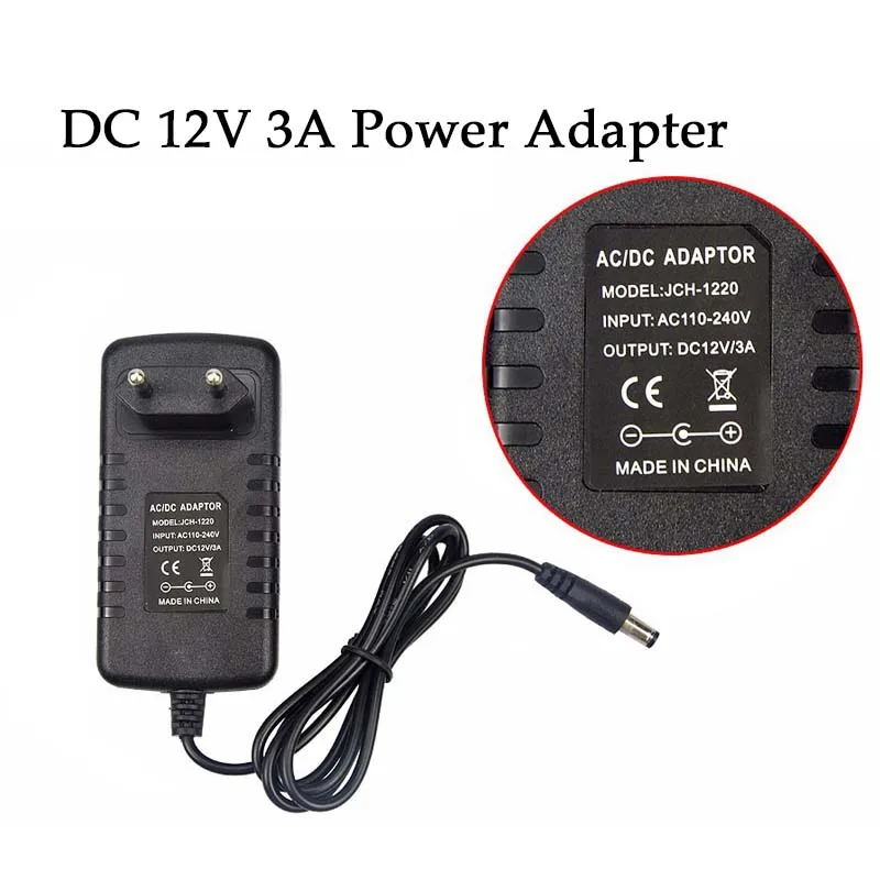 DC 5V 12V 24V LED Power Supply AC 110V~220V  Lighting Transformer 1A 2A 3A 4A 5A 6A 8A 10A Power Adapters For CCTV Camera Router