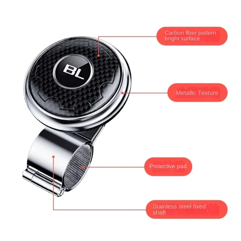 Auto Stuurwiel Booster Bal Draaien Spinner Knop Lager Power Handvat Roterende Universele Auto Accessoires Arbeidsbesparende Kit